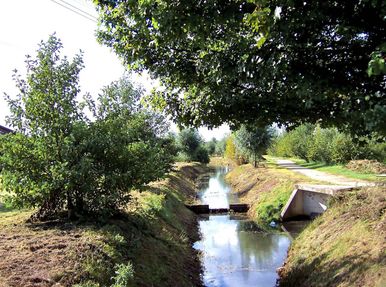 2 archetype landschapsarchitectuur tuinontwerp nijmegen lange archetypische sloot met stuw