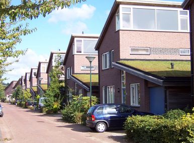 4 archetype landschapsarchitectuur tuinontwerp nijmegen rij woningen met grasdaken