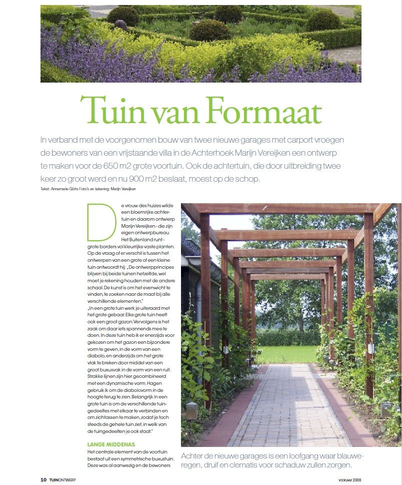 Tuinontwerp Nijmegen Het Buitenland Publicaties stadstuin Vierkant PDF